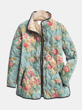 Elara | Quilted Floral Print Jacket