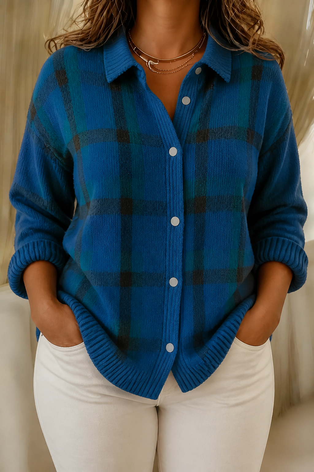 Camille | Plaid Cardigan