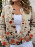 Sabrina | Vintage Floral Knit Cardigan
