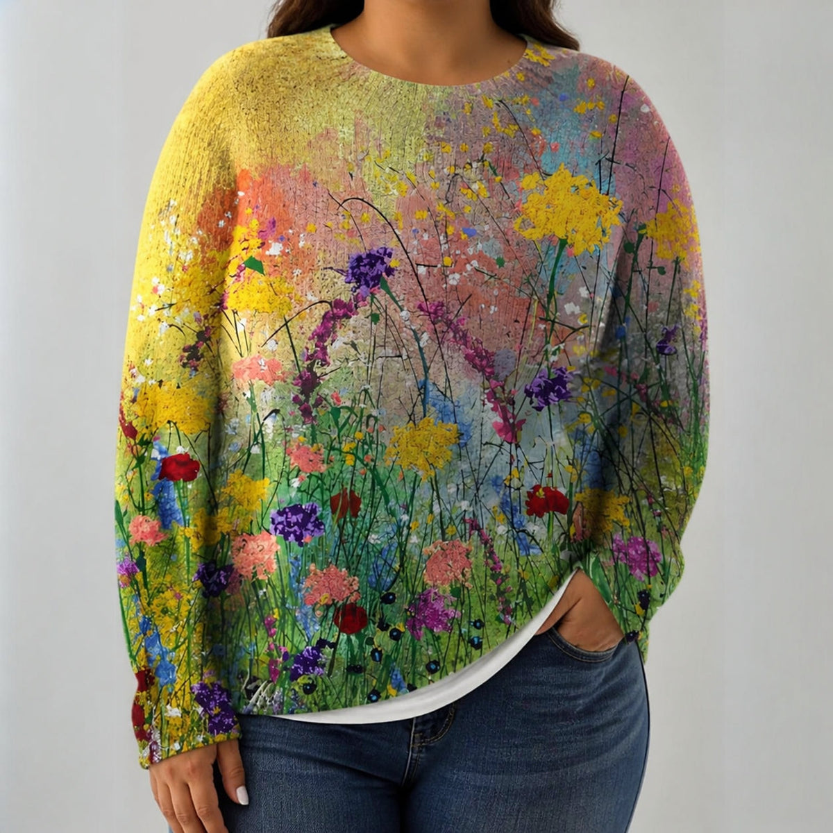 Adriana - Retro Scandinavian knitted sweater