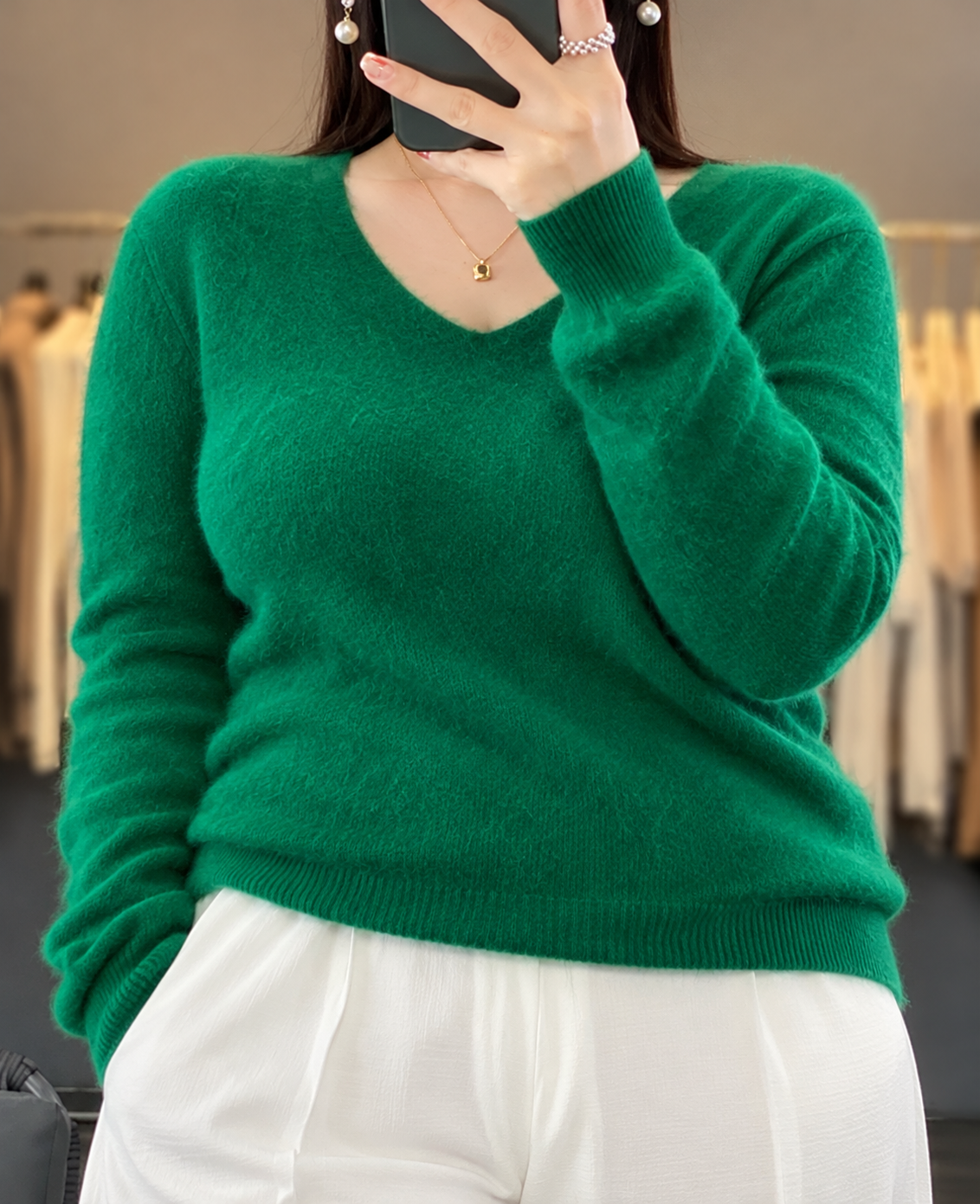 Sharon | Cashmere V-Neck Sweater
