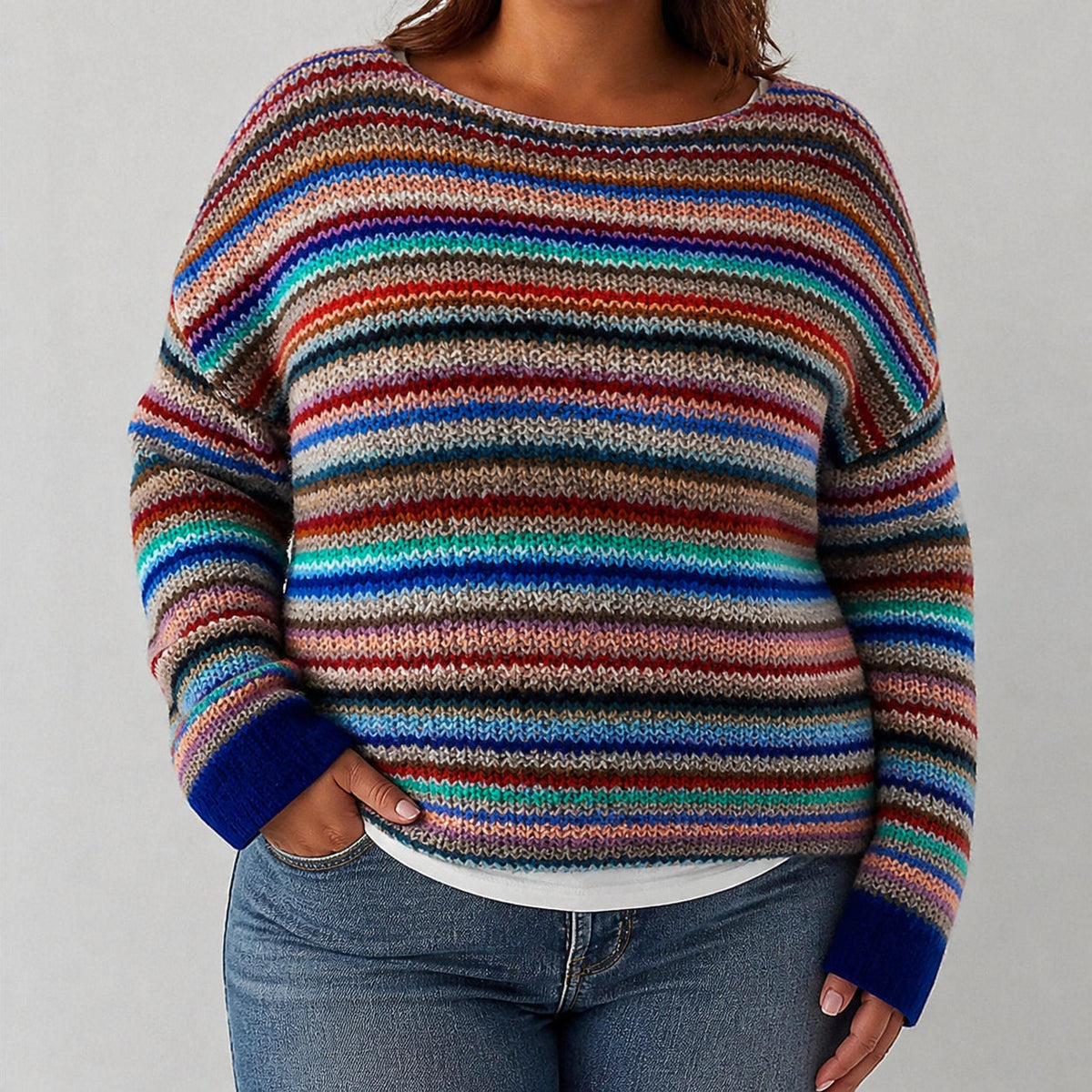 Maya - Retro Scandinavian knitted sweater