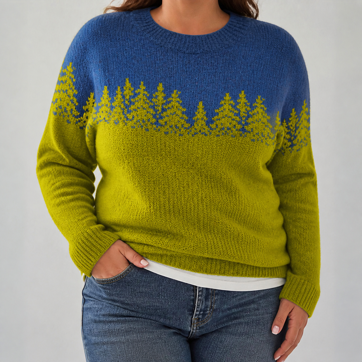 Maria - Retro Scandinavian knitted sweater