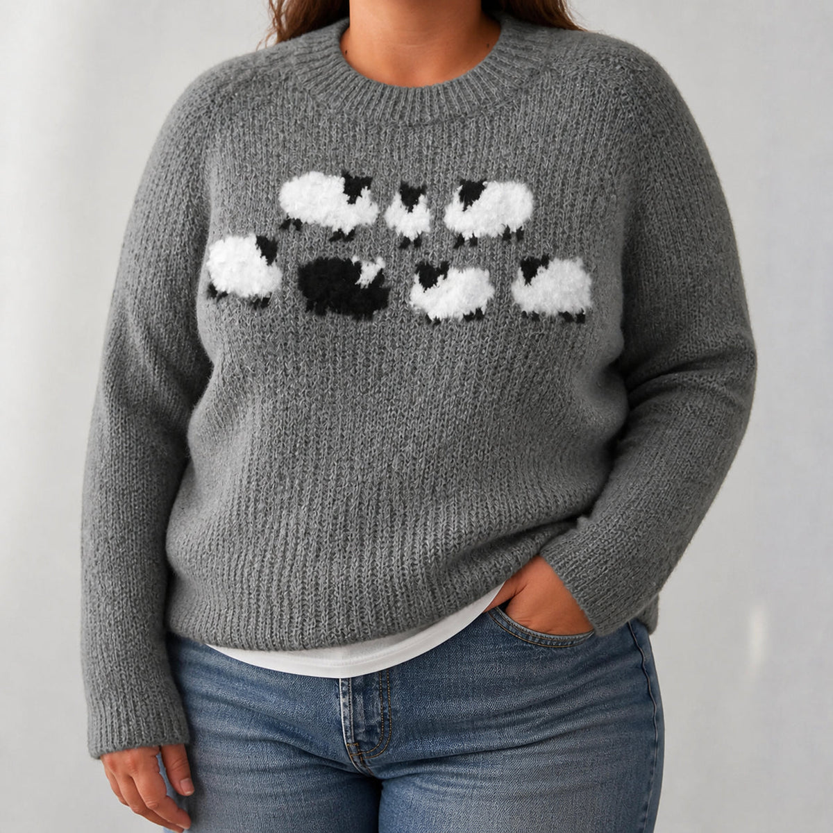 Alice - Retro Scandinavian knitted sweater