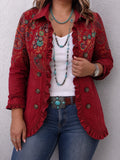 Fayrene | Bohemian Paisley Ruffle Jacket