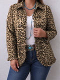 Navara | Leopard Print Ruffled Jacket