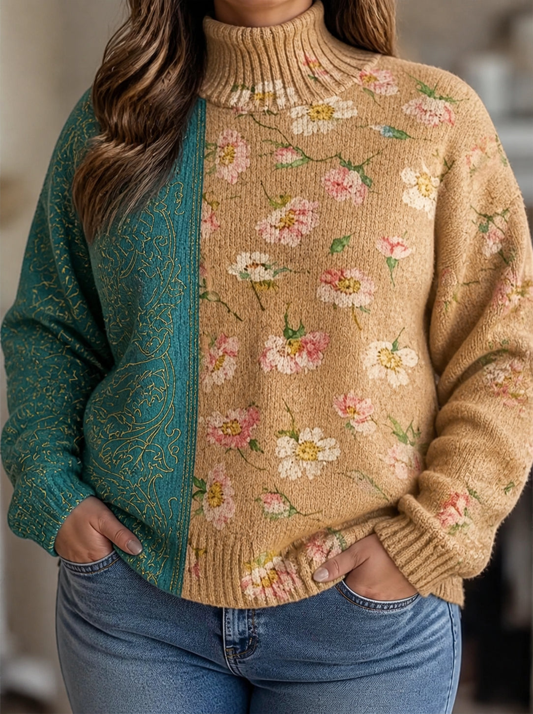 Saffra | Saffron Blossom Turtleneck