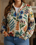 Donna | Garden Floral Zip Cardigan