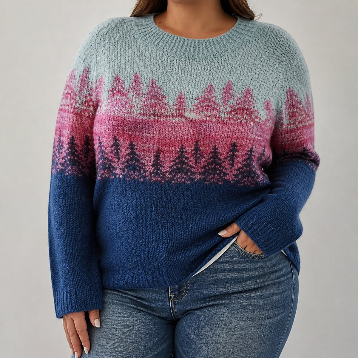 Georgia - Retro Scandinavian knitted sweater